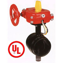 UL/FM, Ulc Listed Grooved Type Butterfly Valve, Gd-381X